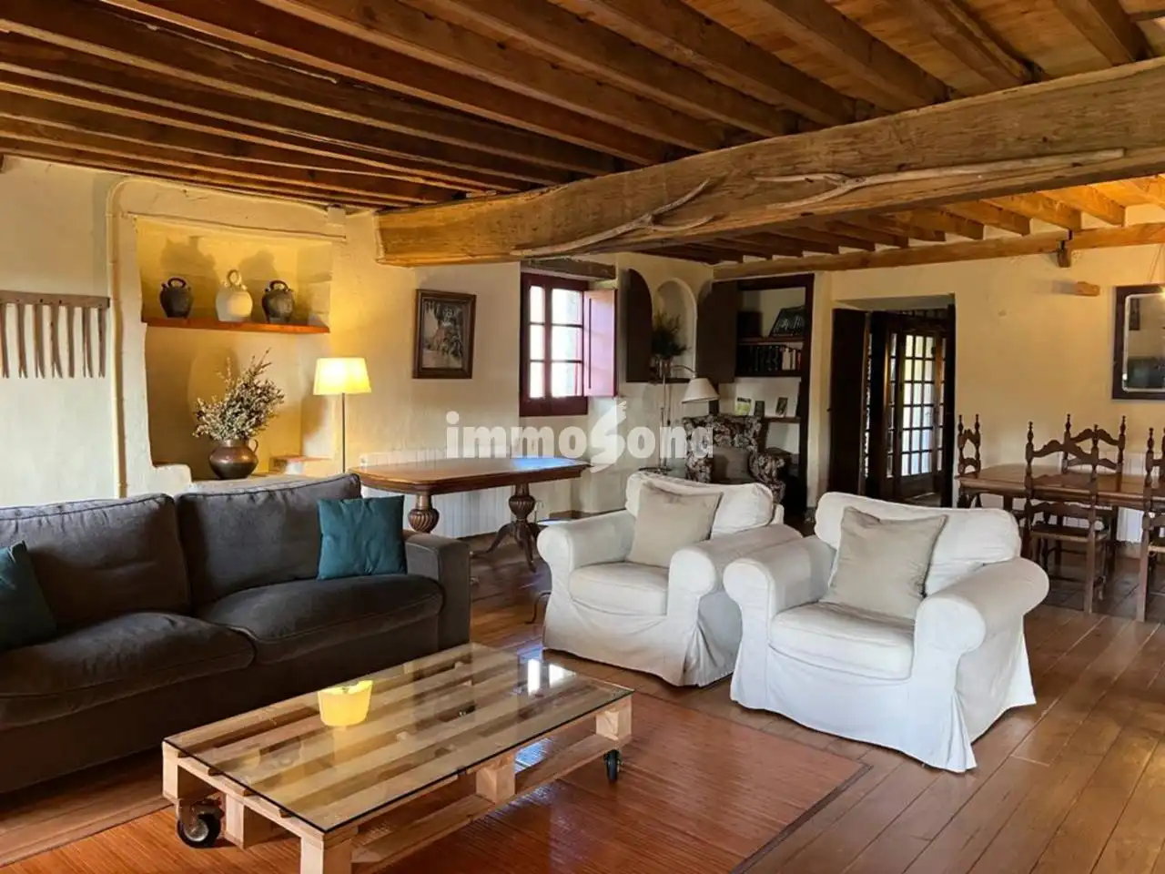 Sala de estar de Finca rústica en venta en Argelaguer con Calefacción, Jardín privado y Terraza