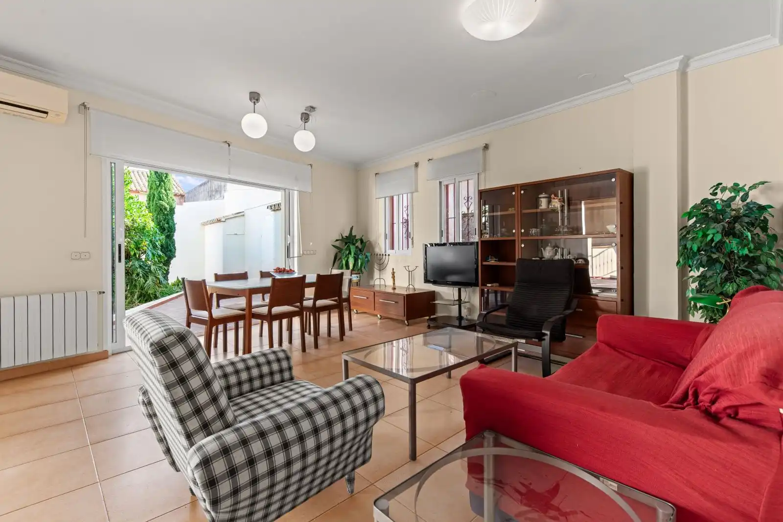 Sala de estar de Finca rústica en venta en Pedreguer con Aire acondicionado, Calefacción y Jardín privado