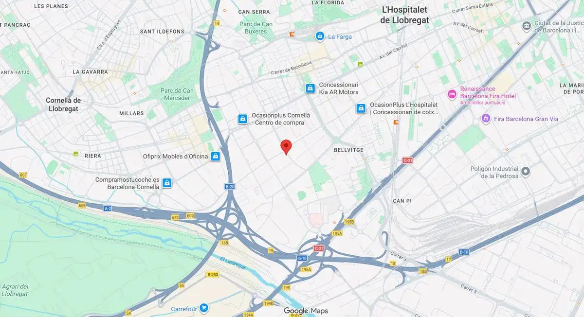 Außenansicht von Fabrikhallen zur Miete in L'Hospitalet de Llobregat