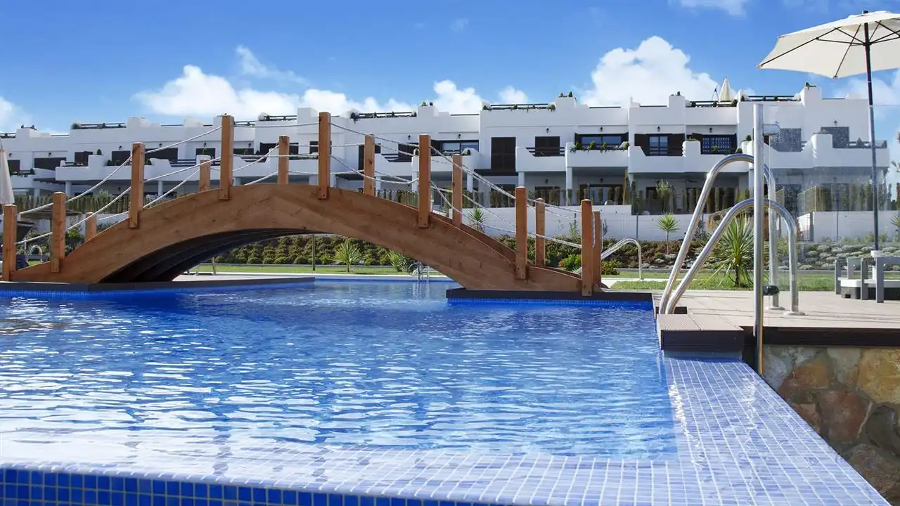 Swimming pool of Apartments for sale in Pulpí  with Air Conditioner, Heating and Terrace