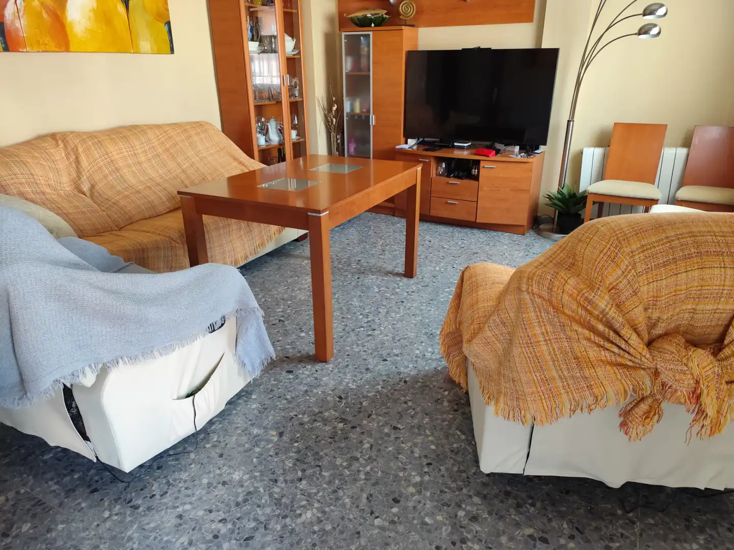 Sala de estar de Casa adosada en venta en Mérida