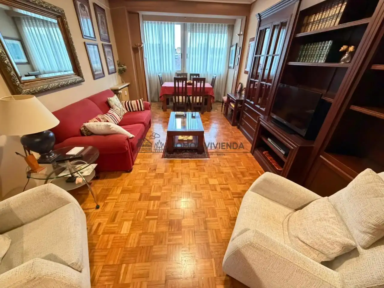 Sala de estar de Piso de alquiler en Ourense Capital  con Calefacción y Amueblado