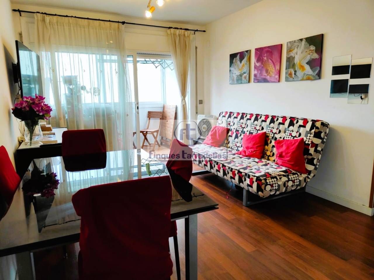 Sala d'estar de Pis en venda en Blanes amb Calefacció, Parquet i Terrassa