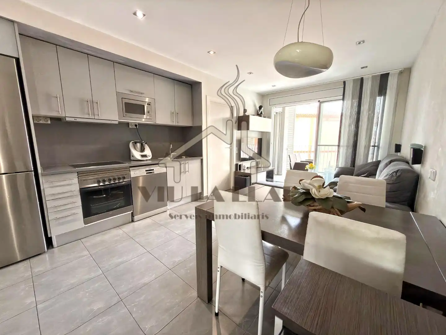 Kitchen of Flat for sale in Mataró  with Air Conditioner, Heating and Storage room