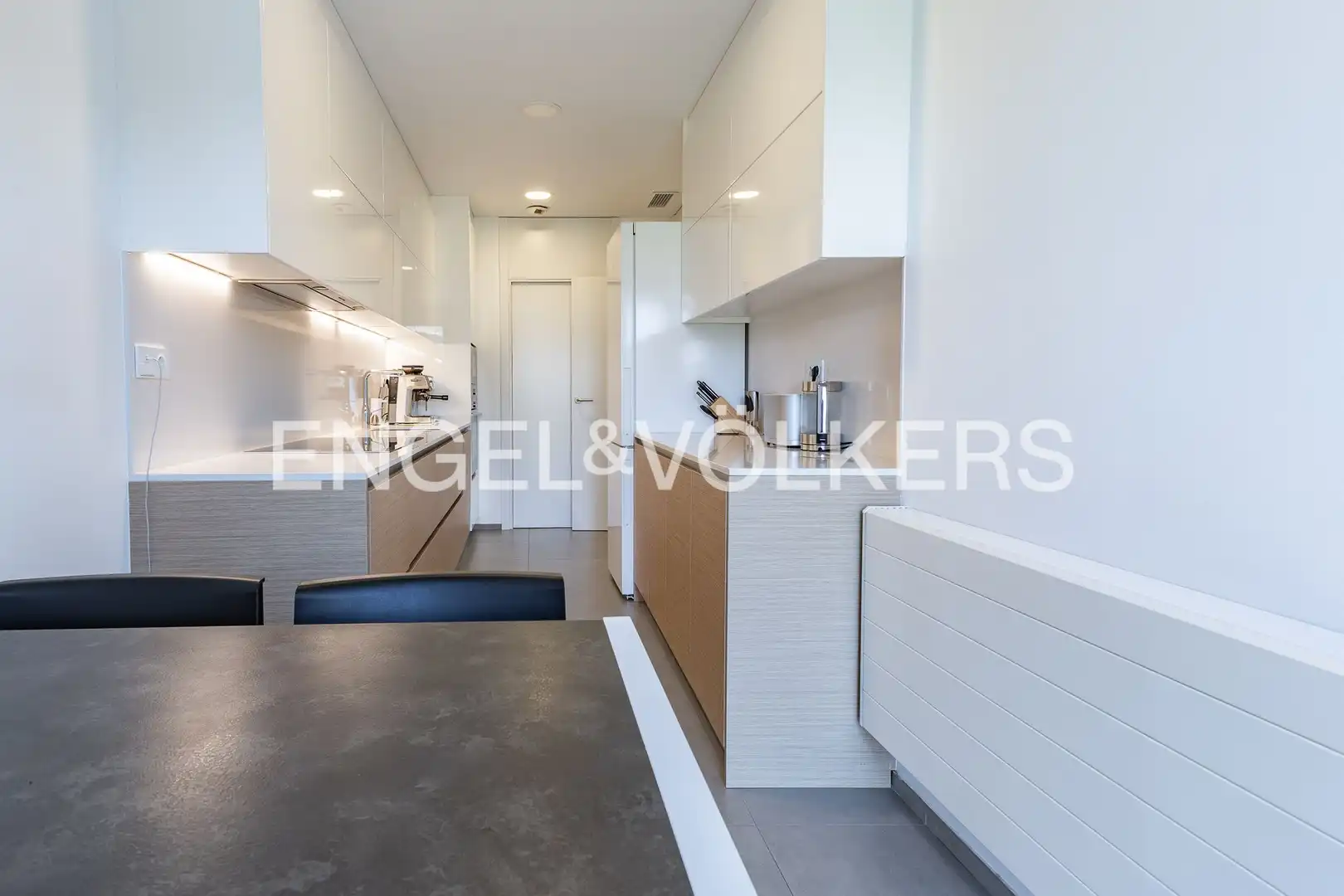 Cocina de Piso de alquiler en Barcelona con Aire acondicionado, Calefacción y Parquet