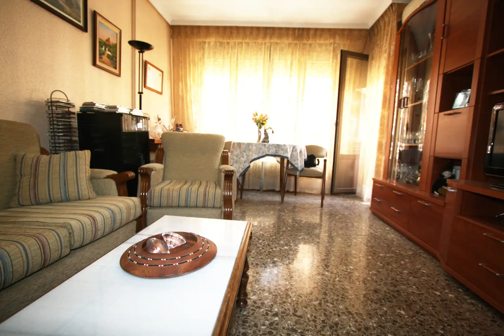 Wohnzimmer von Wohnung zum Verkauf in  Albacete Capital mit Klimaanlage, Heizung und Abstellraum