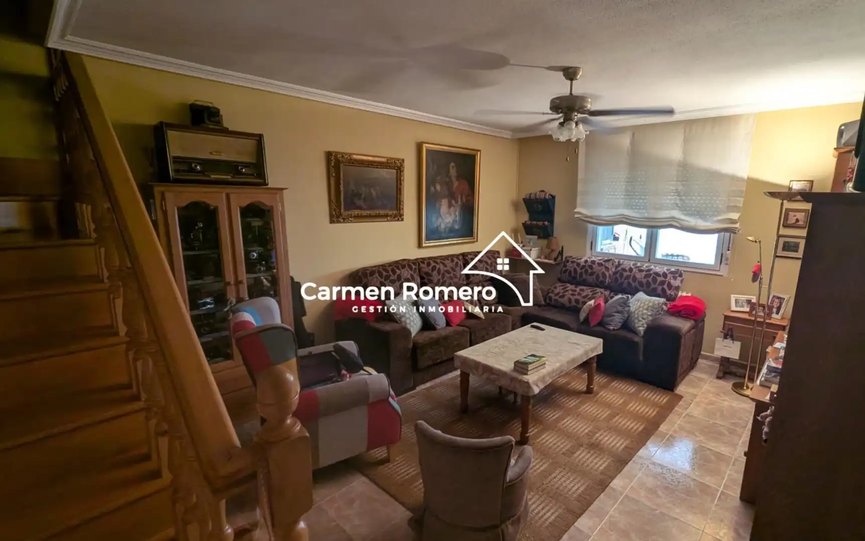 Sala de estar de Casa adosada en venta en Villoria con Calefacción, Jardín privado y Amueblado