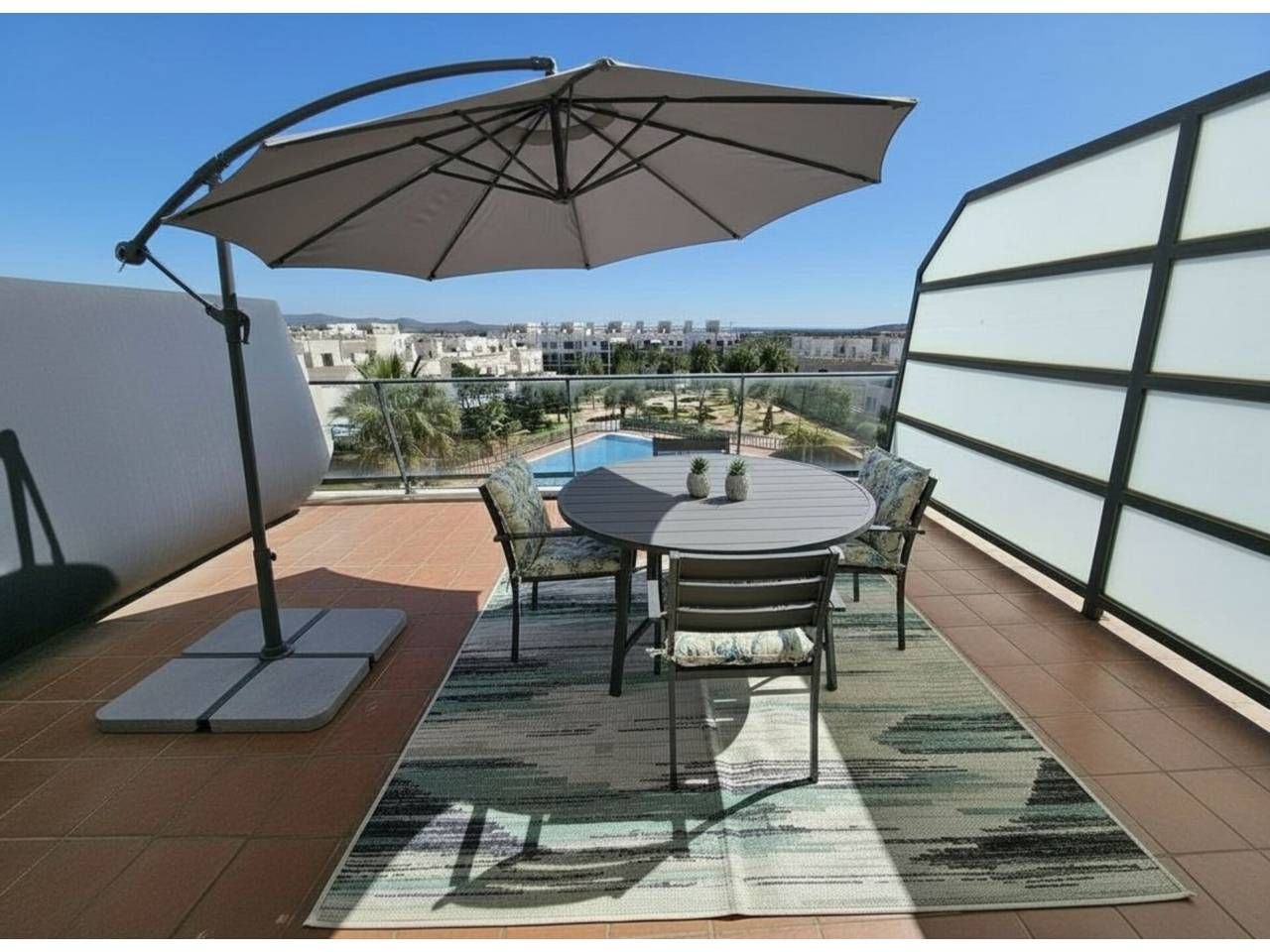 Terraza de Ático de alquiler en San Jorge / Sant Jordi con Aire acondicionado, Calefacción y Terraza