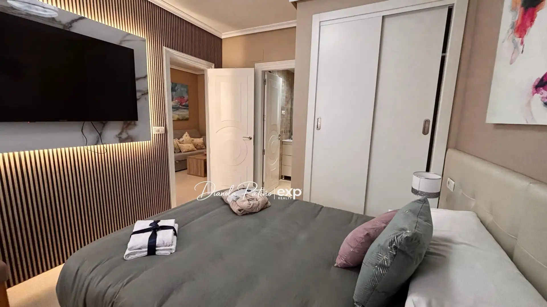 Dormitori de Apartament en venda en Oropesa del Mar / Orpesa amb Aire condicionat, Jardí privat i Terrassa