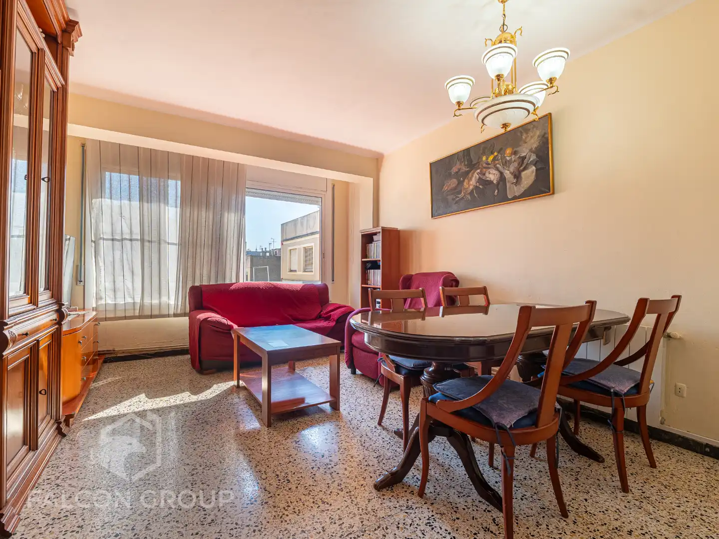 Sala de estar de Piso en venta en Valls con Terraza, Amueblado y Balcón