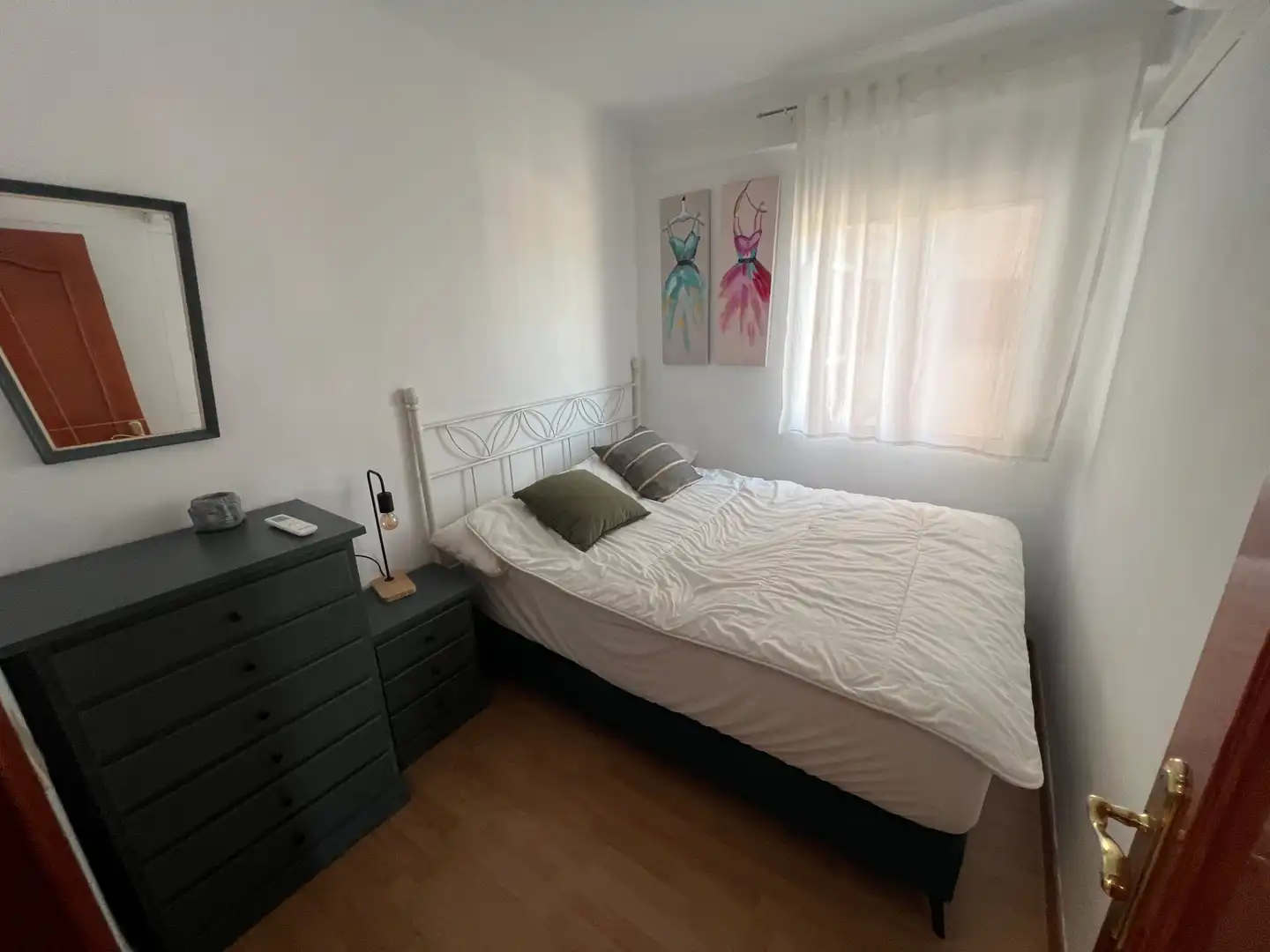 Bedroom of Flat for rent in Málaga  with Air Conditioner, Heating and Furnished