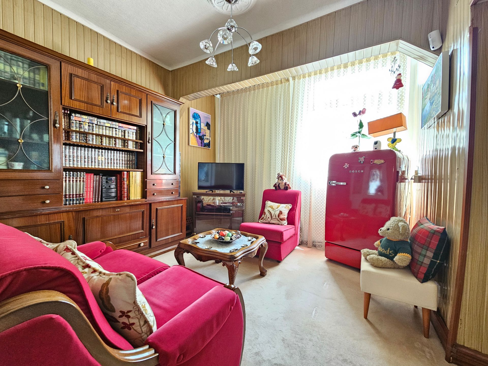 Living room of Flat for sale in Vitoria - Gasteiz  with Parquet flooring and Furnished