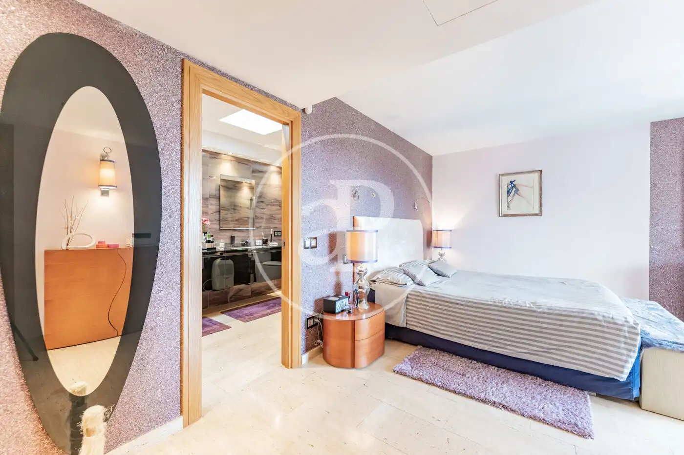 Schlafzimmer von Dachboden zum Verkauf in Calvià mit Klimaanlage, Heizung und Terrasse