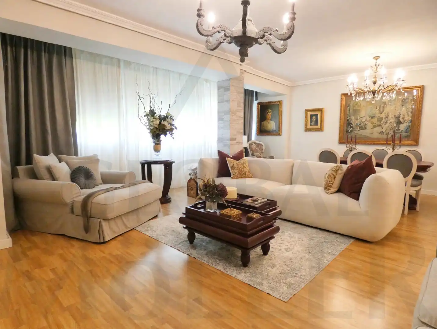 Sala de estar de Piso en venta en Cartagena con Aire acondicionado, Calefacción y Amueblado