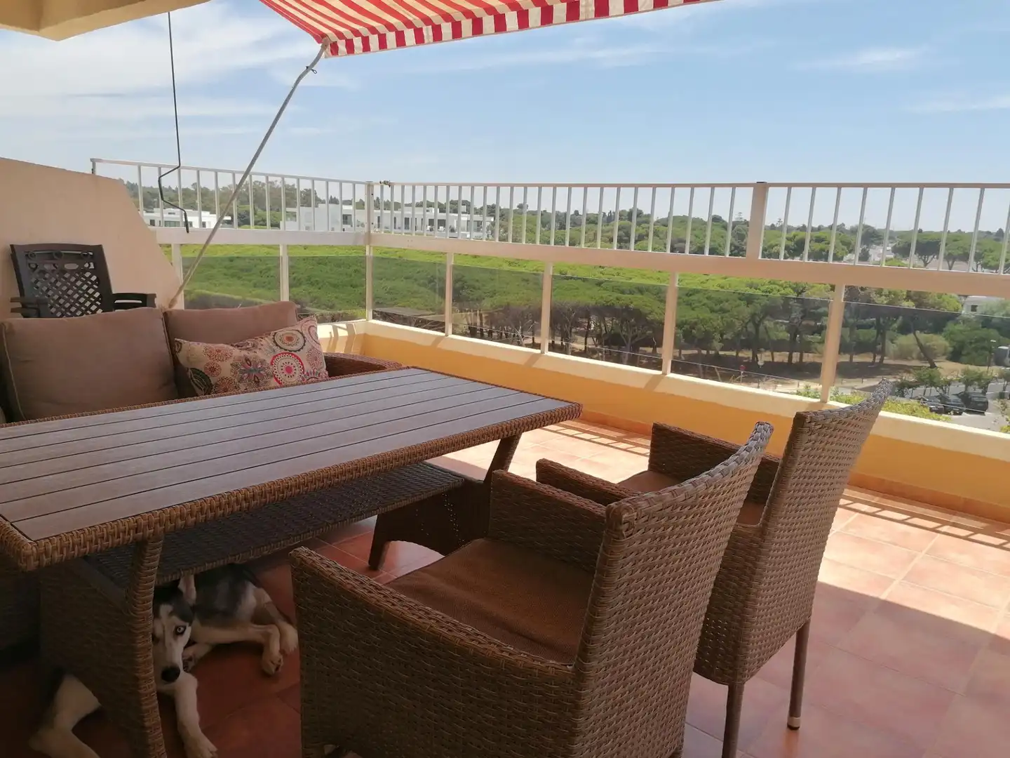 Terrasse von Wohnung zur Miete in El Puerto de Santa María mit Klimaanlage, Terrasse und Möbliert
