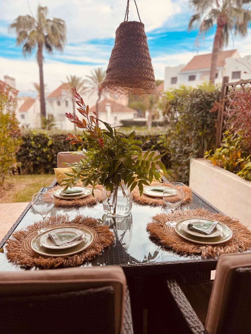 Terraza de Casa adosada en venta en Islantilla con Jardín privado, Terraza y Piscina comunitaria