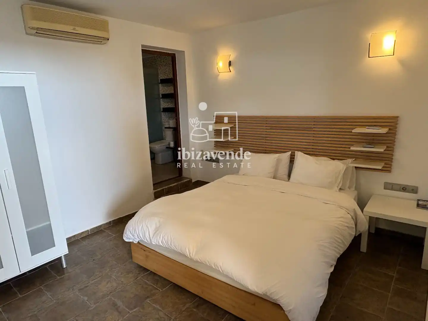 Dormitori de Casa o xalet de lloguer en Santa Eulària des Riu amb Calefacció, Terrassa i Piscina