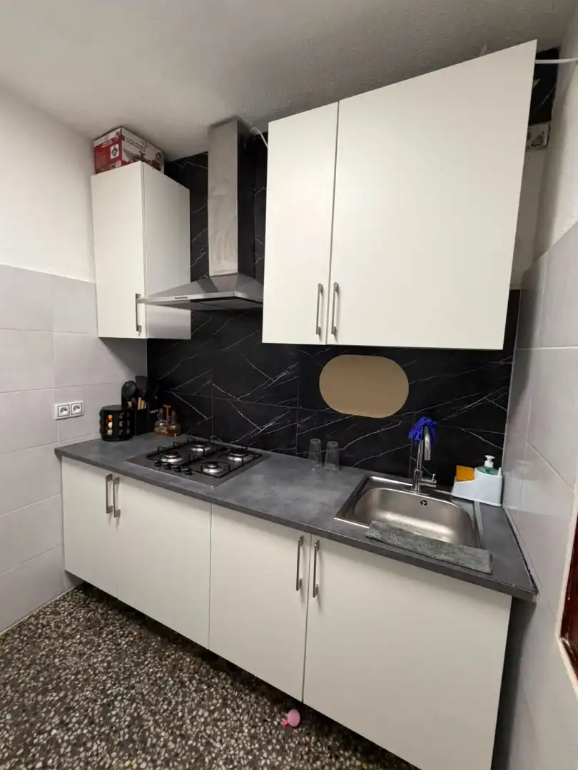 Kitchen of Flat for sale in Petrer  with Terrace, Furnished and Balcony