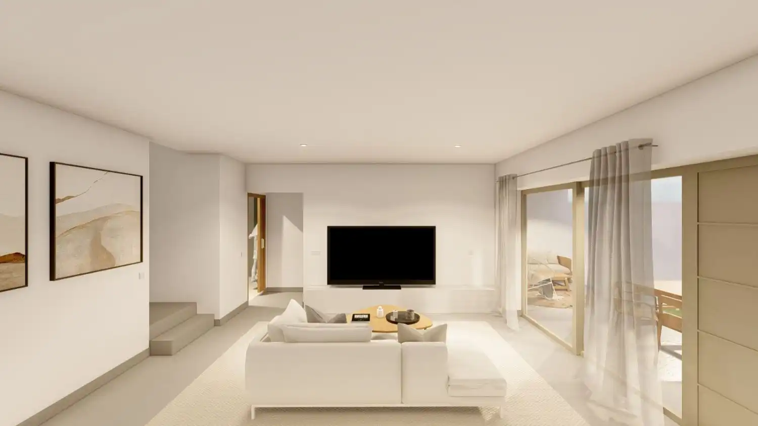 Living room of Houses for sale in Carcaboso  with Private garden, Terrace and Balcony