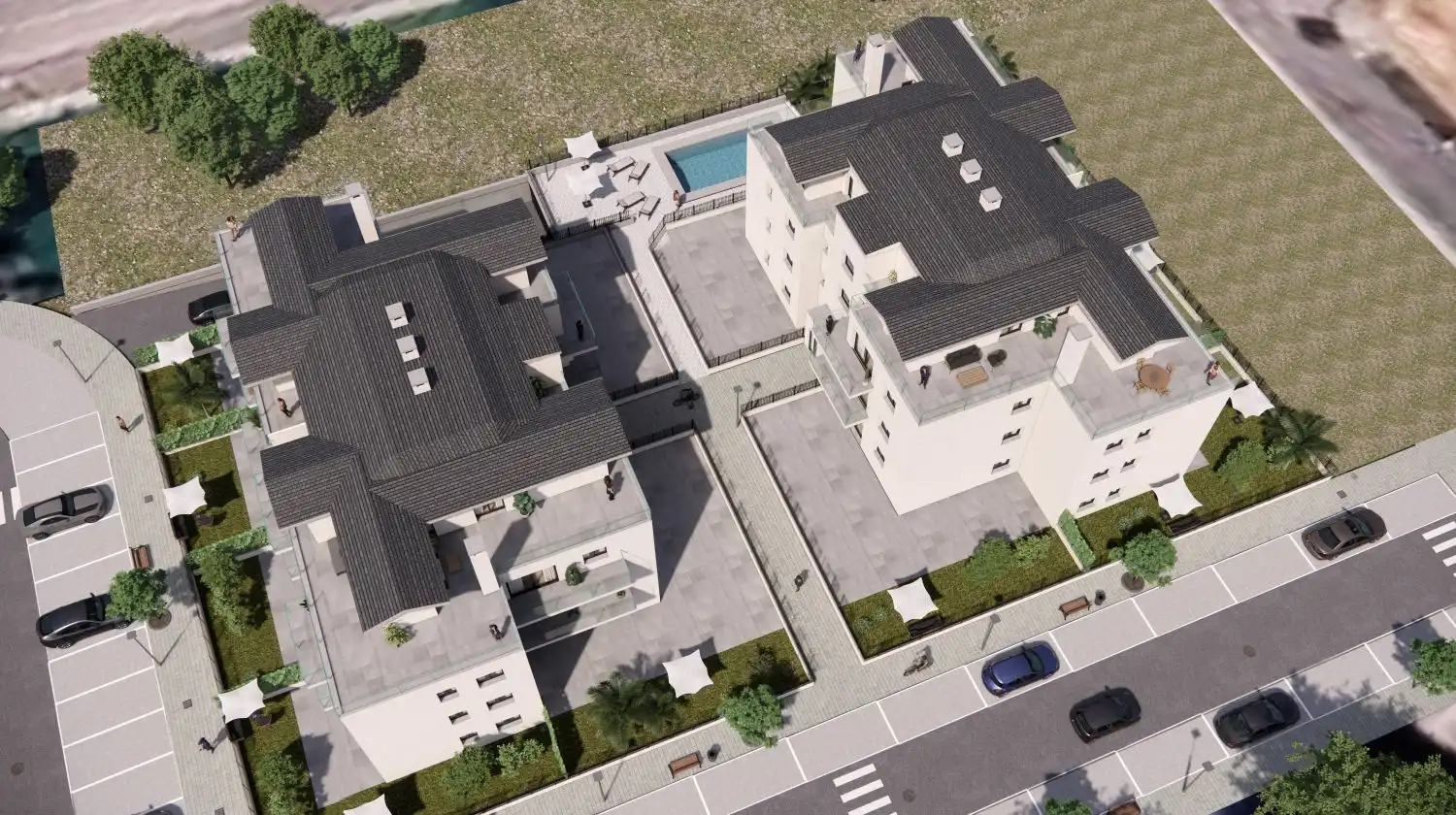 Außenansicht von Wohnung zum Verkauf in Argoños  mit Heizung, Terrasse und Balkon