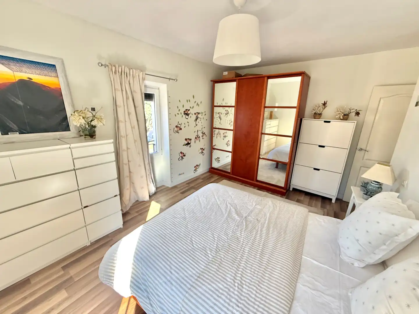 Schlafzimmer von Country house zum Verkauf in Torquemada mit Parkett, Terrasse und Möbliert