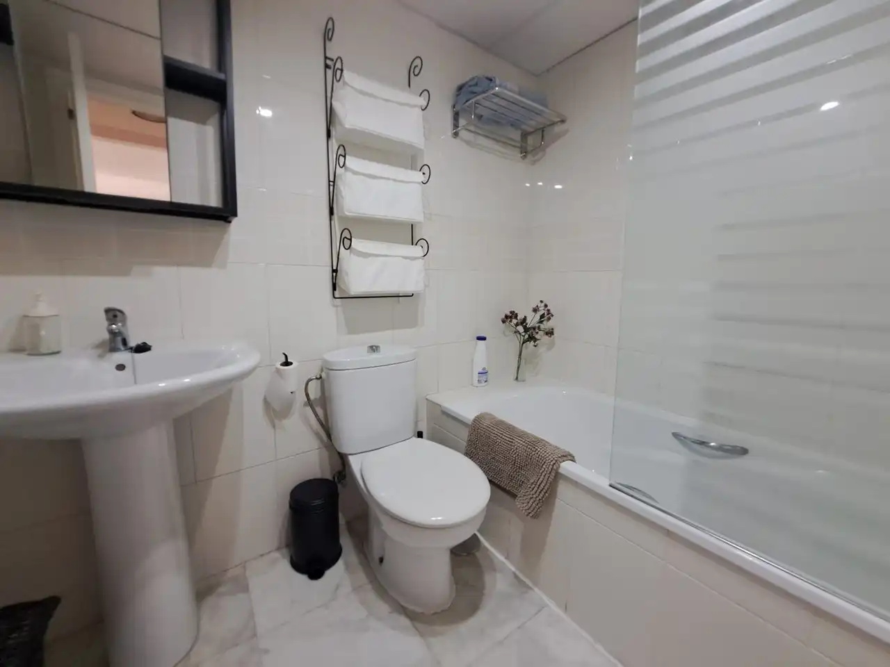 Baño de Piso de alquiler en Málaga con Amueblado
