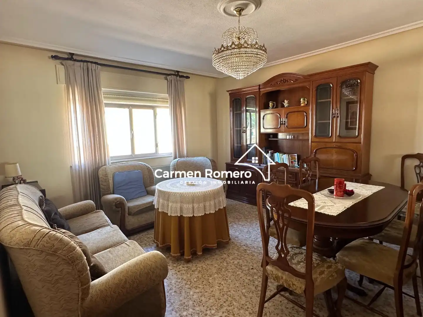 Sala de estar de Casa o chalet en venta en Encinas de Abajo con Calefacción, Terraza y Amueblado
