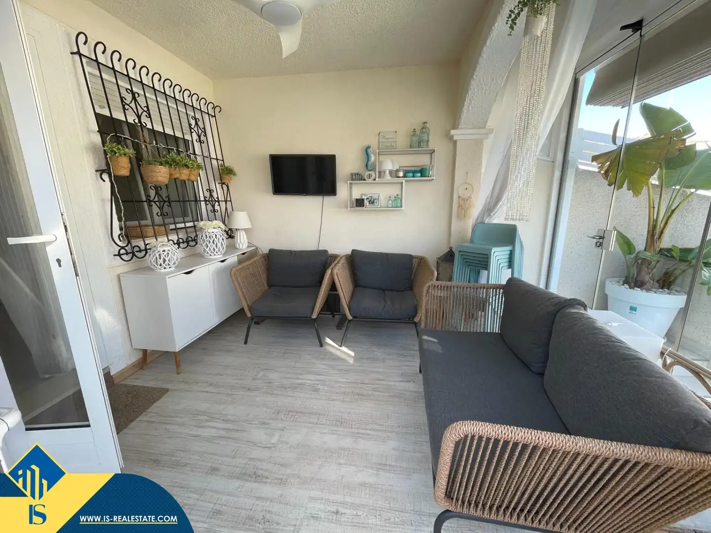 Wohnzimmer von Maisonette zum Verkauf in Pilar de la Horadada mit Terrasse, Schwimmbad und Möbliert