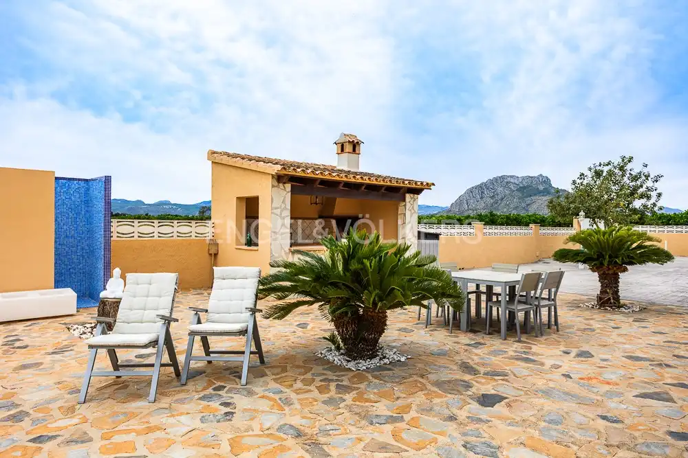 Terrace of Country homes for rent in Dénia  with Air Conditioner, Heating and Private garden