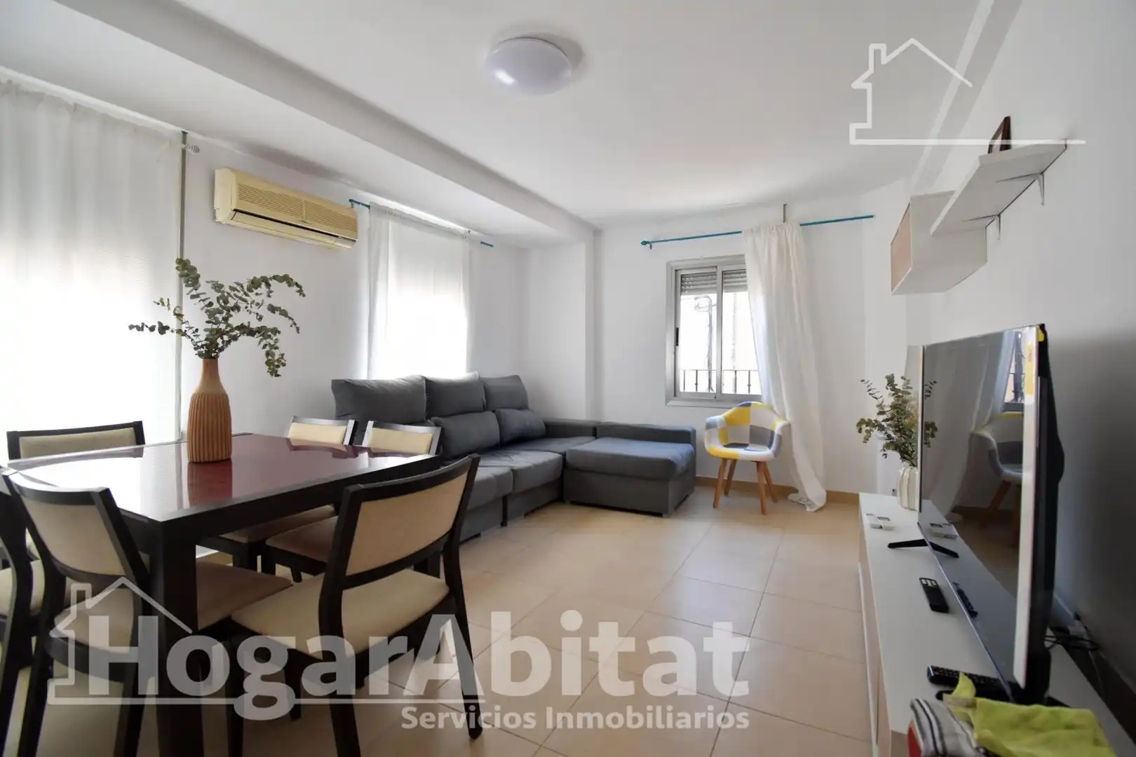 Sala de estar de Casa o chalet en venta en Potries con Aire acondicionado, Terraza y Amueblado