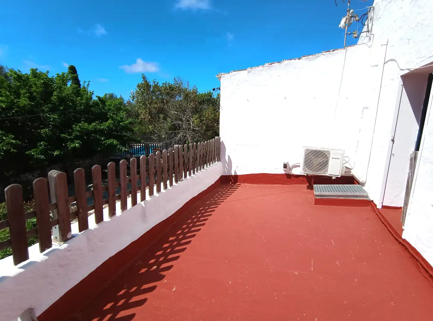 Terraza de Finca rústica en venta en Es Castell con Aire acondicionado, Calefacción y Jardín privado