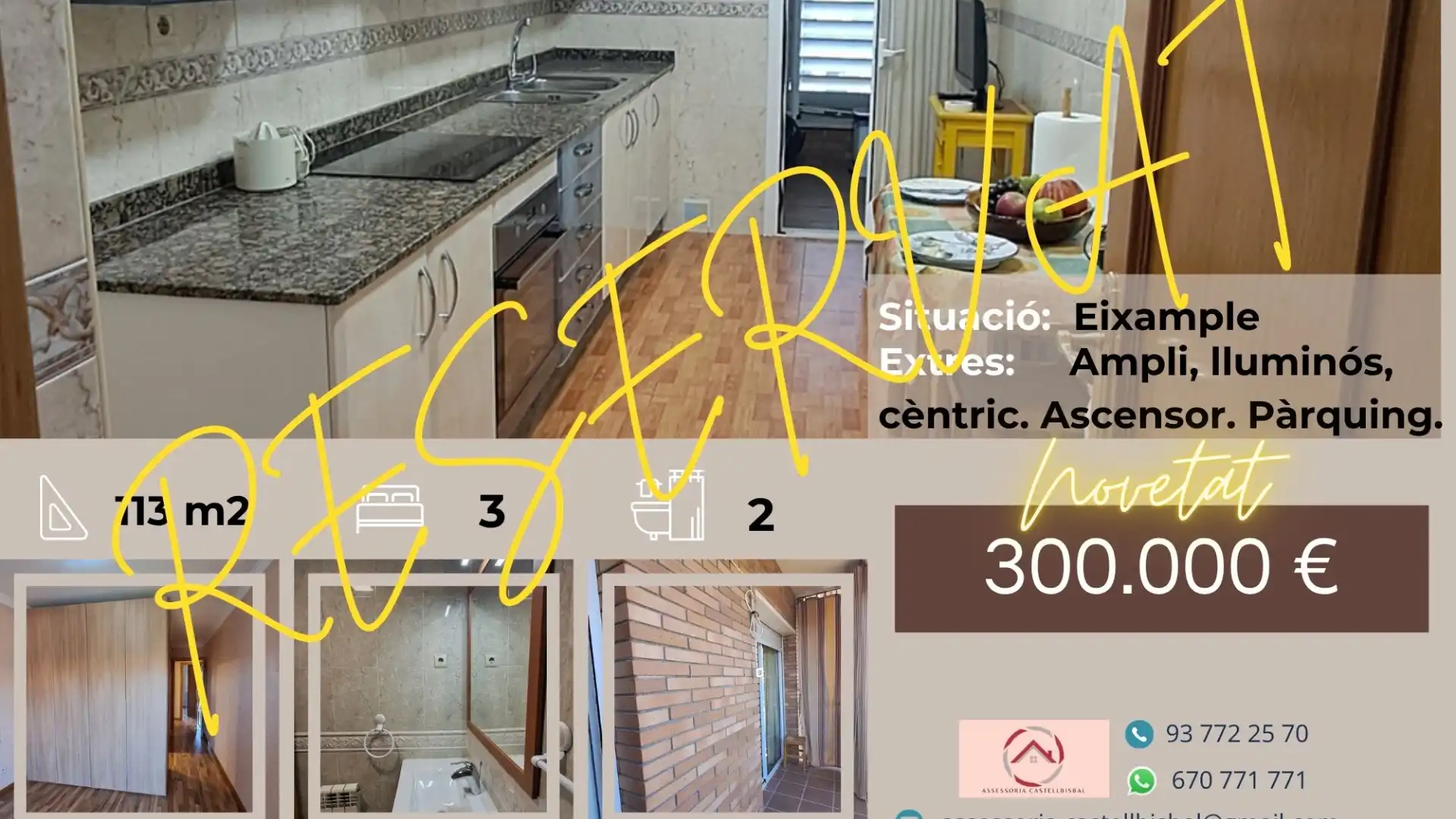 Exterior view of Flat for sale in Castellbisbal  with Air Conditioner, Heating and Parquet flooring