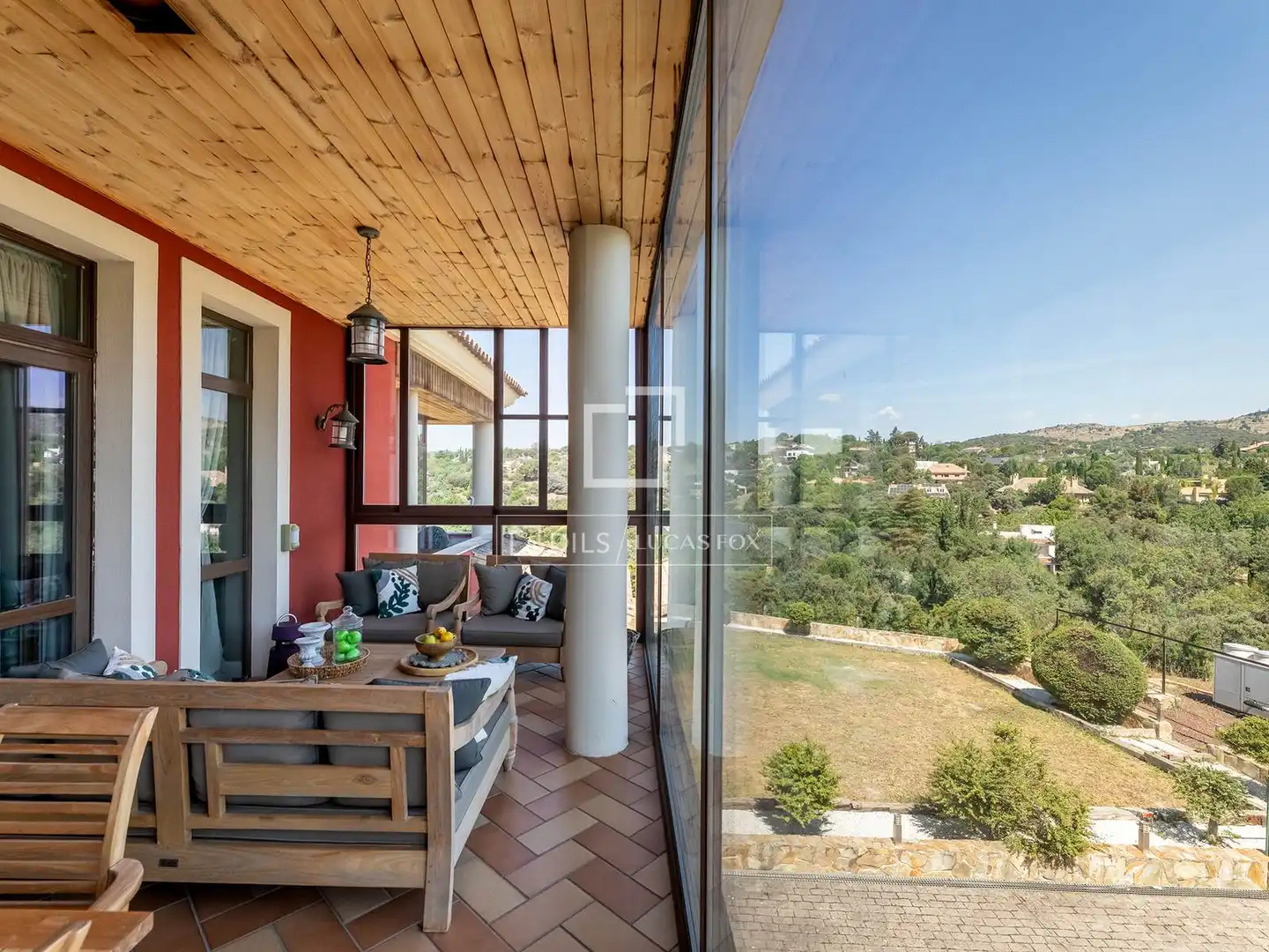 Terraza de Casa o chalet en venta en Las Rozas de Madrid con Aire acondicionado, Calefacción y Jardín privado