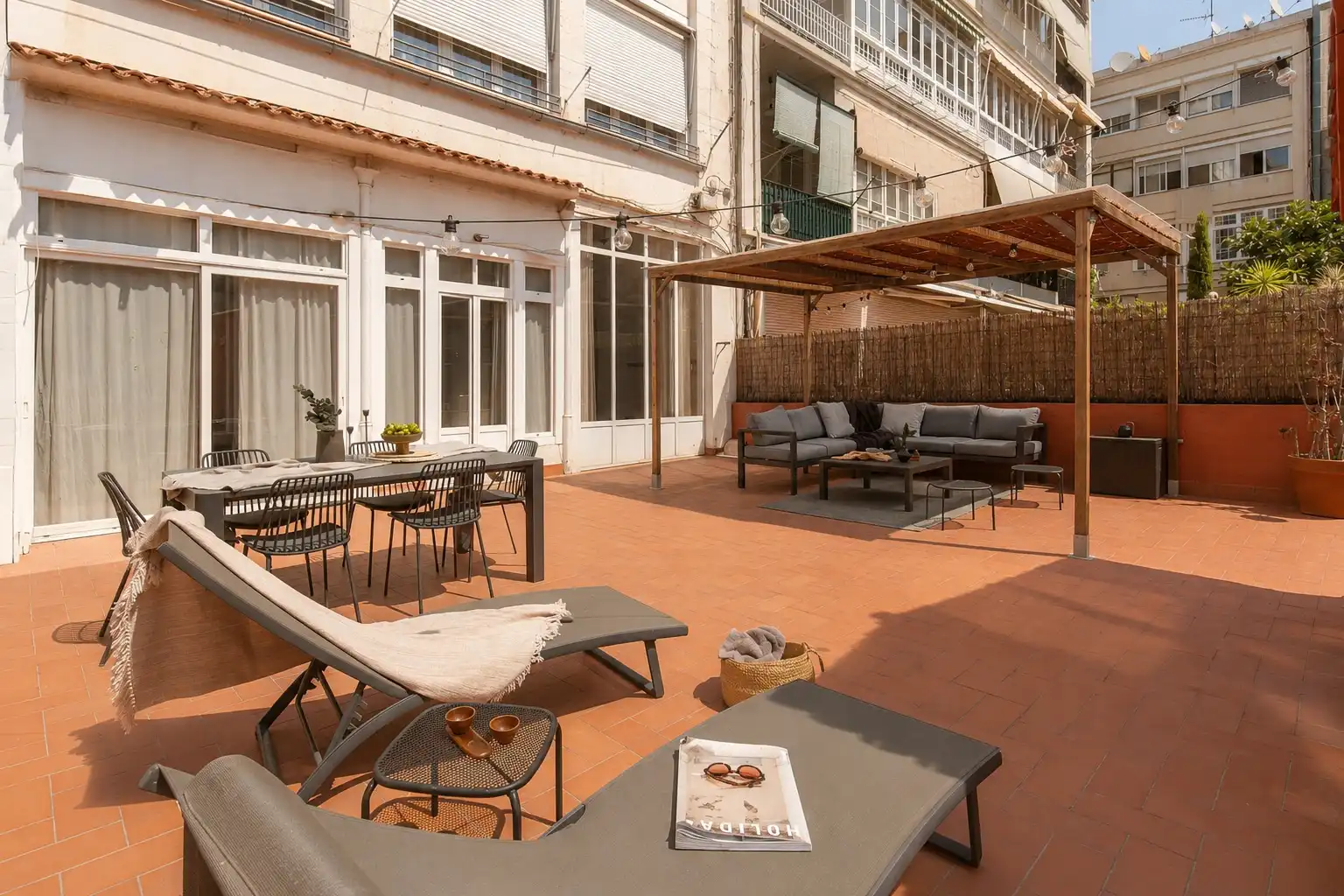 Terraza de Apartamento de alquiler en Barcelona con Terraza, Amueblado y Horno