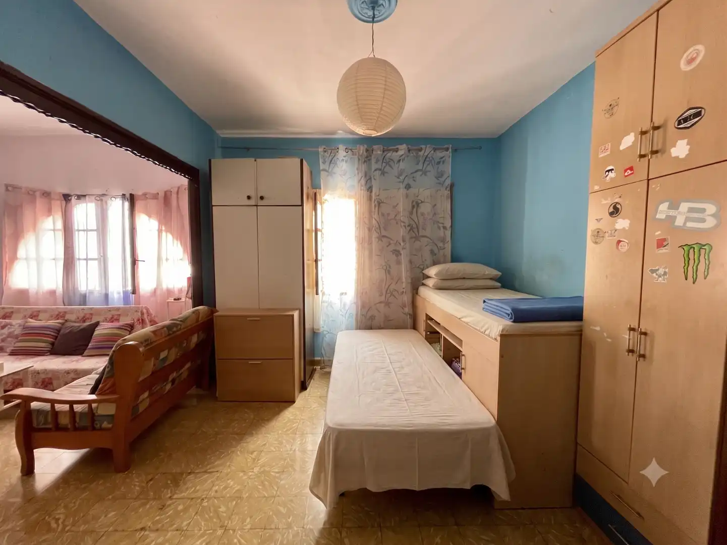 Schlafzimmer von Wohnung zum Verkauf in Las Palmas de Gran Canaria mit Terrasse, Möbliert und Ofen