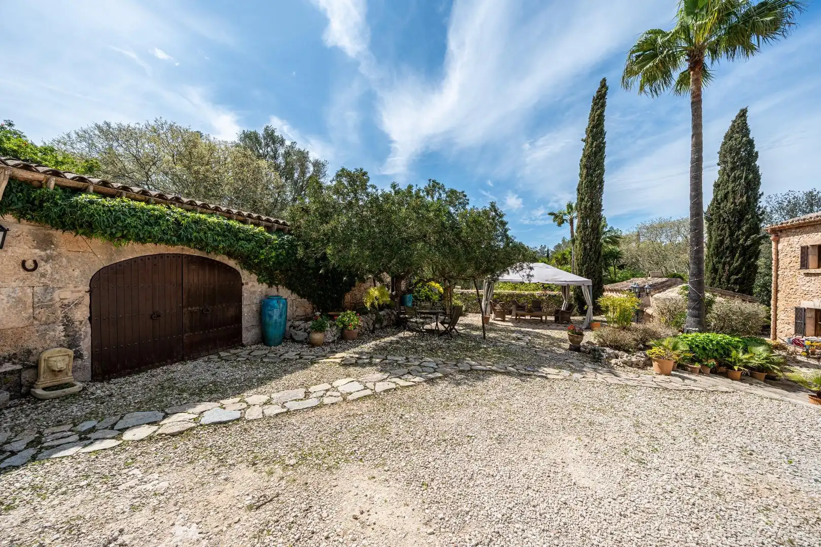 Jardín de Finca rústica en venta en Algaida con Aire acondicionado, Calefacción y Jardín privado