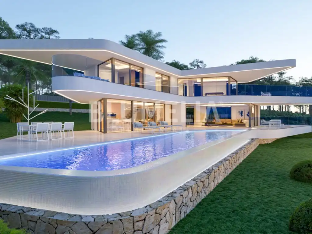 Vista exterior de Casa o xalet en venda en Jávea / Xàbia amb Aire condicionat, Calefacció i Jardí privat