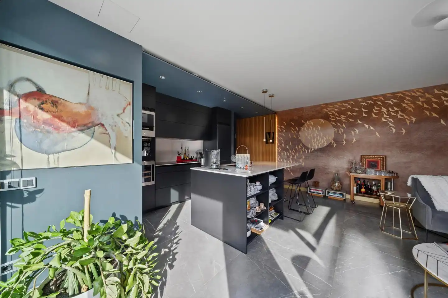 Küche von Erdgeschoss zum Verkauf in Madrid mit Klimaanlage, Privatgarten und Terrasse
