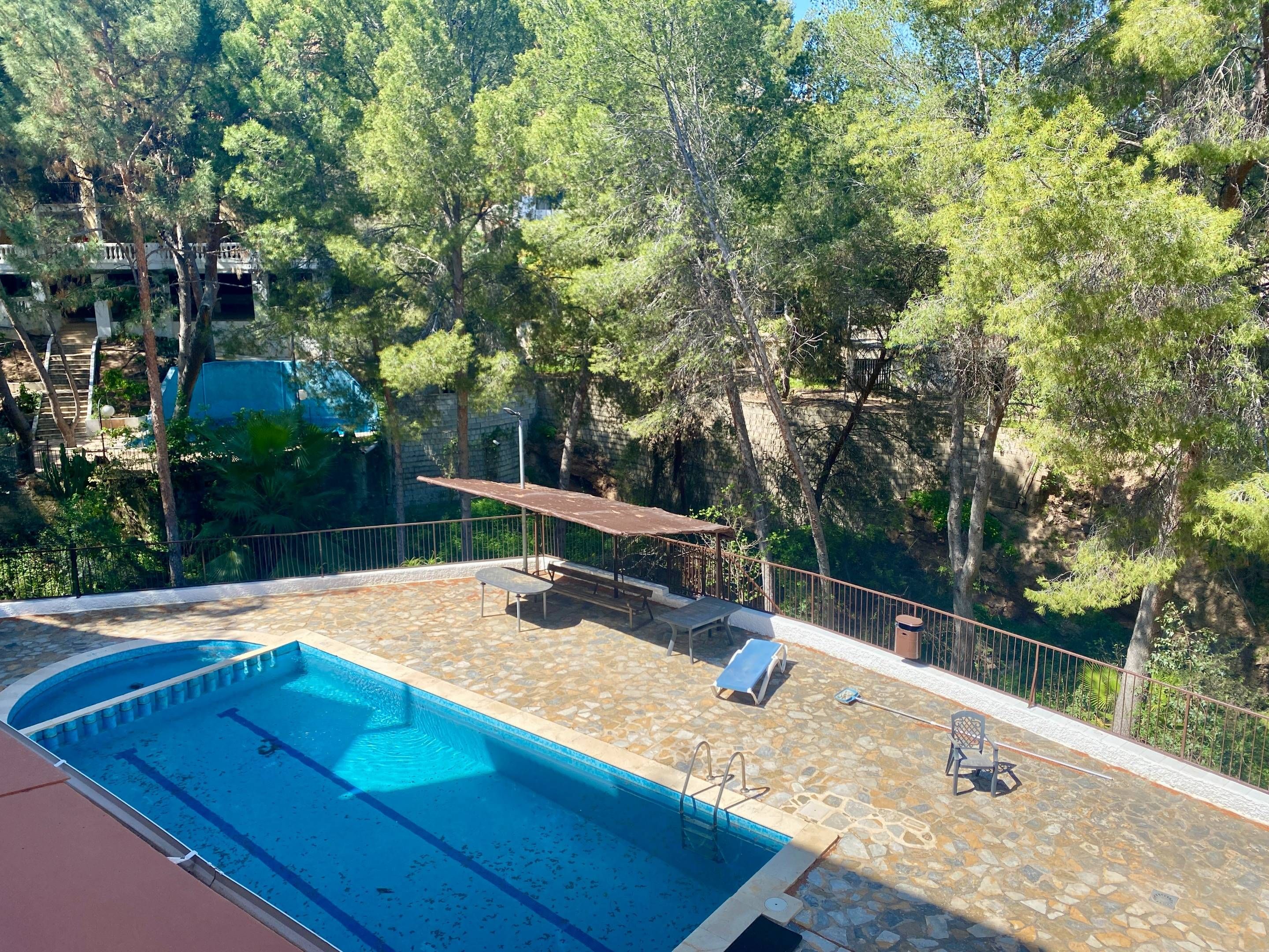 Swimming pool of House or chalet for sale in  Murcia Capital  with Air Conditioner, Heating and Private garden