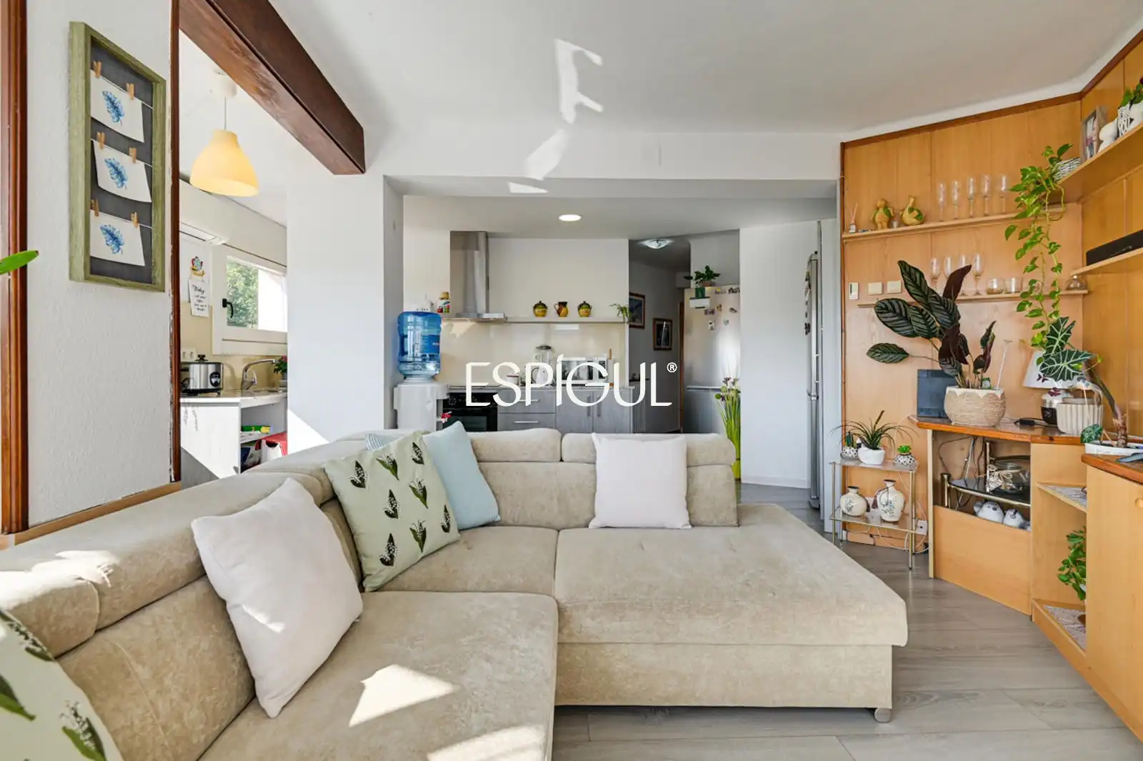 Sala d'estar de Pis en venda en Girona amb Aire condicionat, Calefacció i Parquet