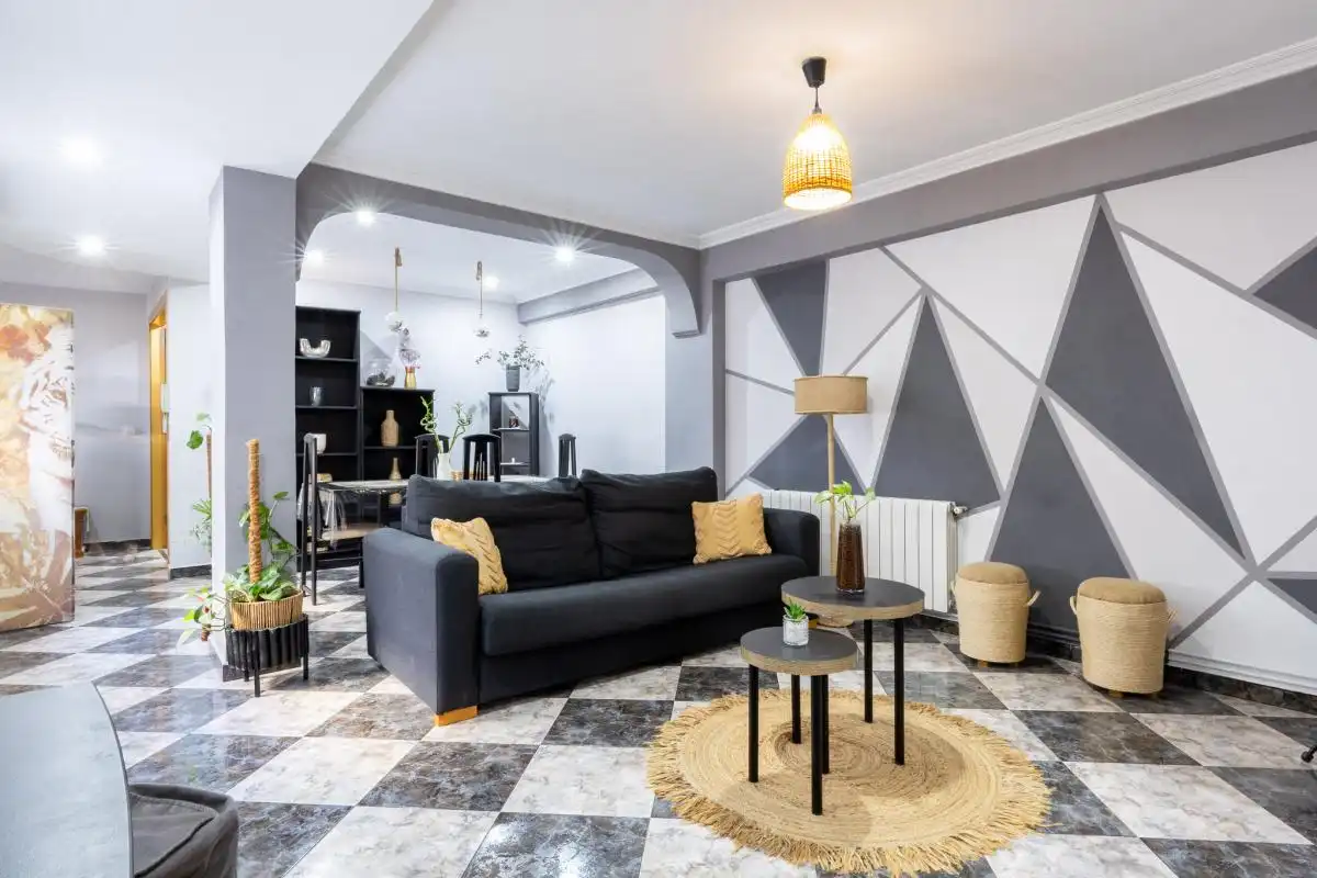 Sala de estar de Ático en venta en Foios con Aire acondicionado, Calefacción y Terraza