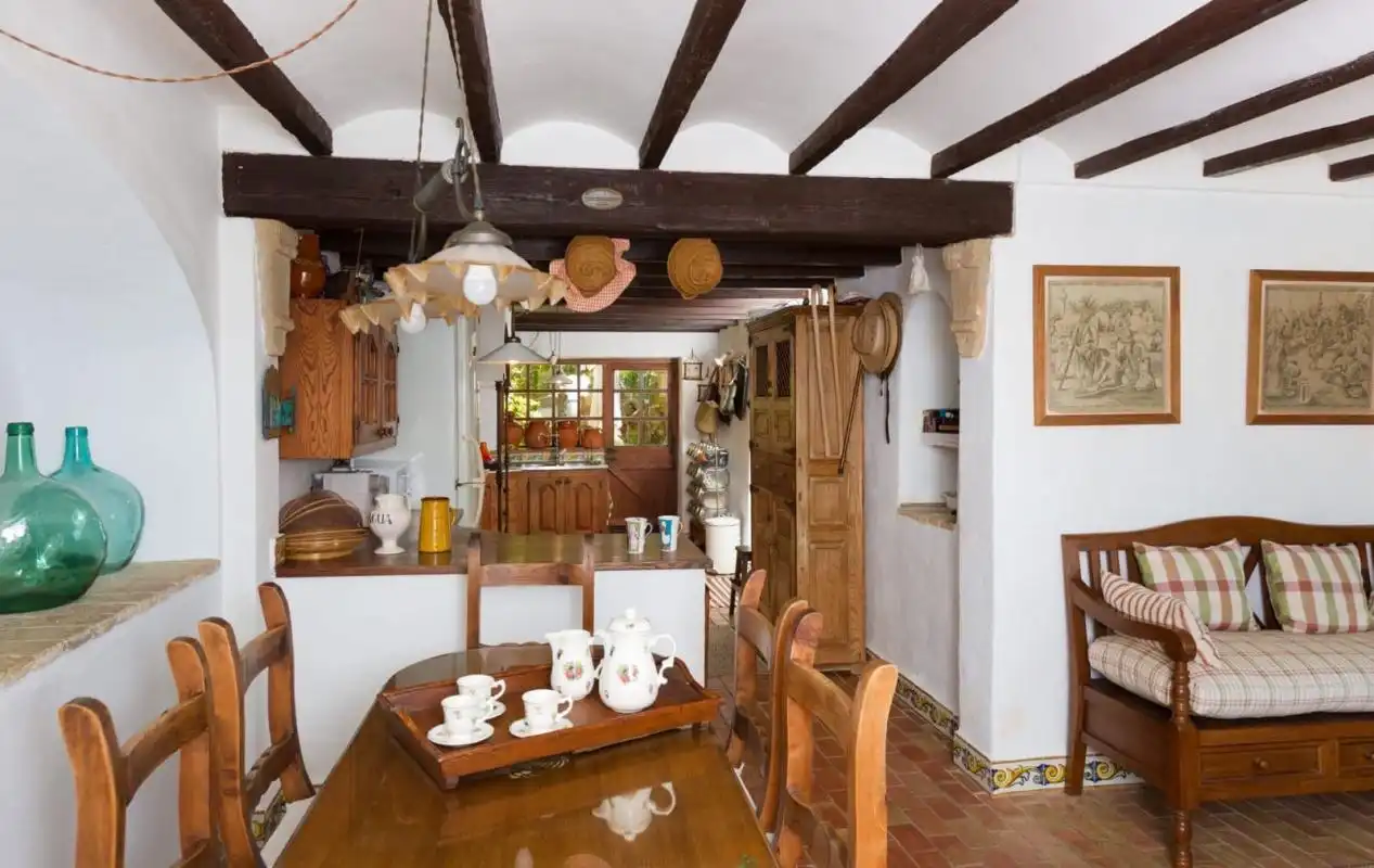 Cocina de Finca rústica en venta en Teulada con Calefacción, Jardín privado y Terraza