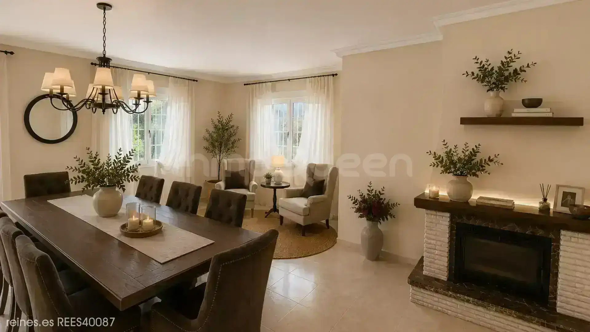 Comedor de Casa o chalet en venta en Villar del Olmo con Calefacción, Jardín privado y Terraza