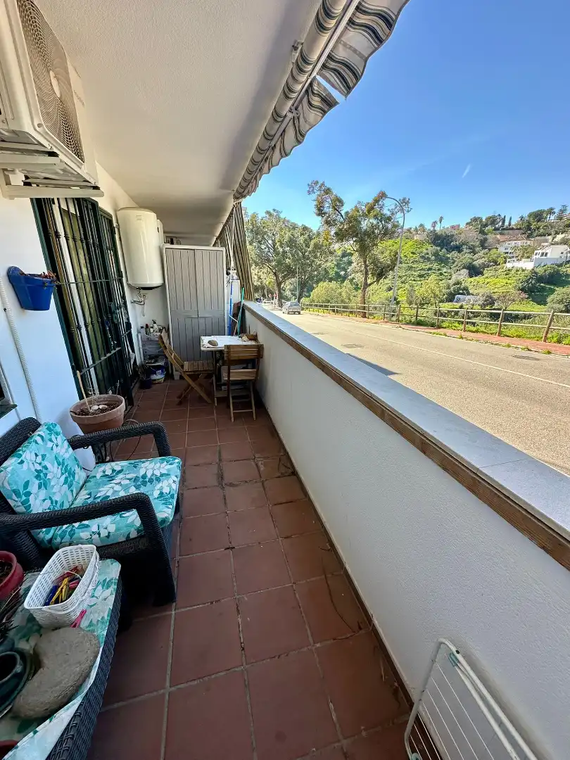 Terraza de Apartamento en venta en Benalmádena con Aire acondicionado, Terraza y Amueblado
