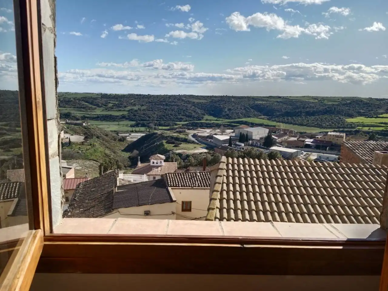 Vista exterior de Casa o chalet en venta en Castillonroy con Aire acondicionado, Terraza y Amueblado
