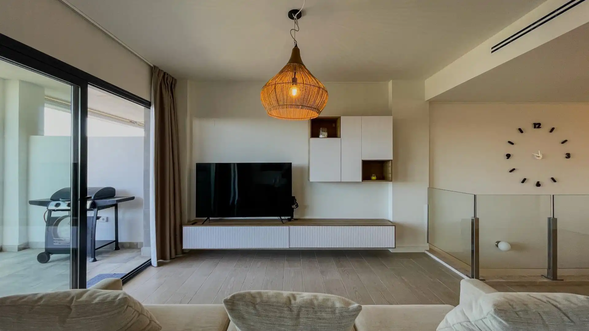 Wohnzimmer von Dachboden zum Verkauf in Finestrat mit Klimaanlage, Terrasse und Möbliert