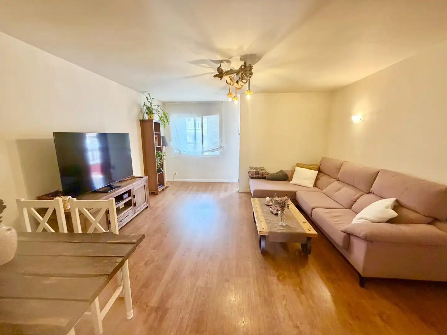 Sala d'estar de Casa adosada en venda en Marratxí amb Aire condicionat, Calefacció i Parquet