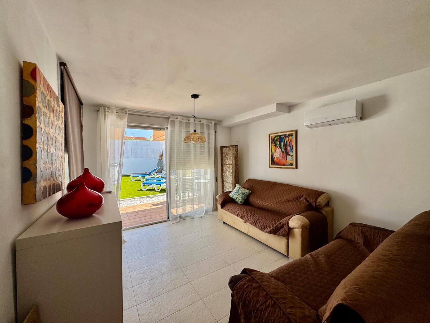 Sala d'estar de Casa o xalet en venda en Peñíscola / Peníscola amb Aire condicionat, Terrassa i Traster