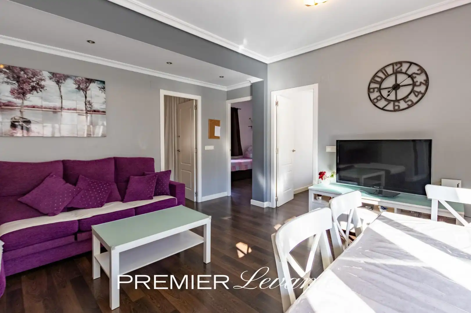 Wohnzimmer von Wohnung zum Verkauf in Alicante / Alacant mit Klimaanlage und Möbliert