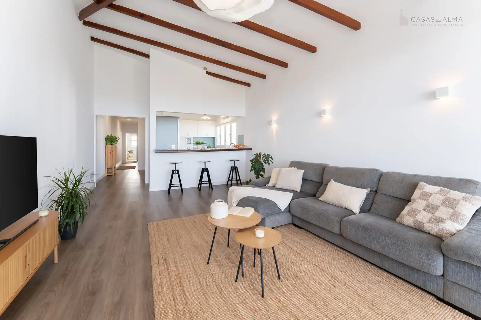 Sala d'estar de Casa adosada en venda en Santa Brígida amb Jardí privat